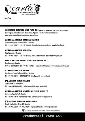 Address of Firms in Province of Messina