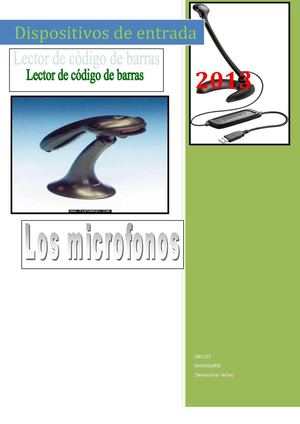lector de codigo de barras y microfonos