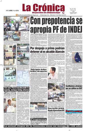 La Crónica 15 de mayo 2013