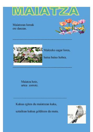 esaera zaharrak 5 -maiatza