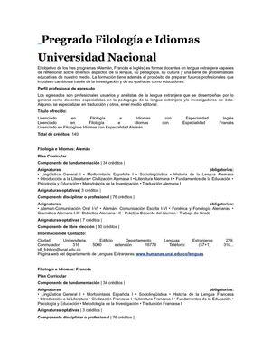 Filología e idiomas