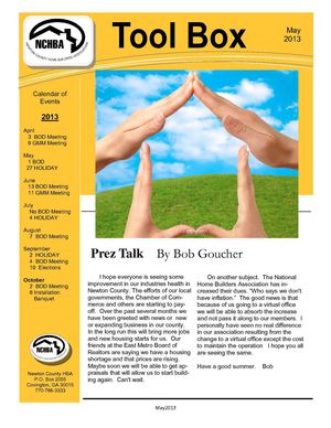 May 2013 Newsletter