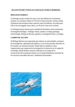 BIOLOGÍA MARINA