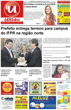 Jornal União - Edição de 13 à 23 de Maio de 2013