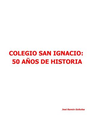 Historia San Ignacio