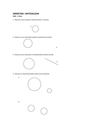 4DBH UKITZAILEAK-Ariketak