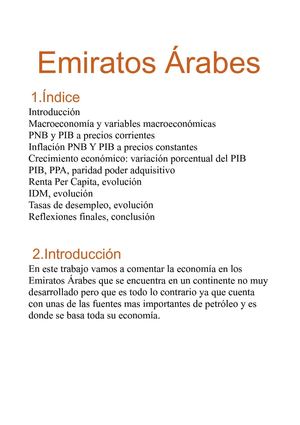 Los Emiratos Árabes Unidos 