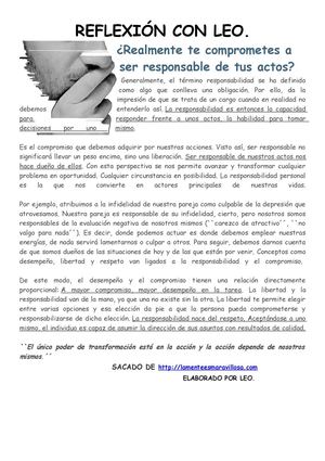 REFLEXIÓN LEO