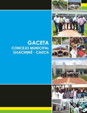 Gaceta Concejo Municipal Guachené 2013