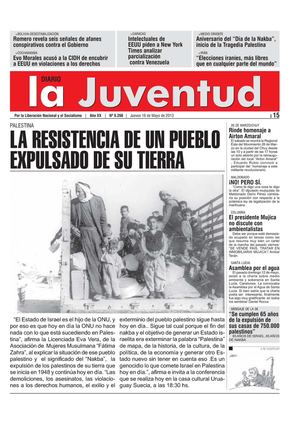 PALESTINA LA RESISTENCIA DE UN PUEBLO EXPULSADO DE SU TIERRA
