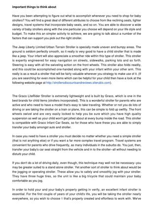 best stroller for suburbs