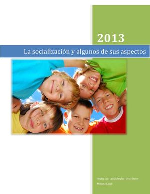 La socializacion y algunos de sus aspectos