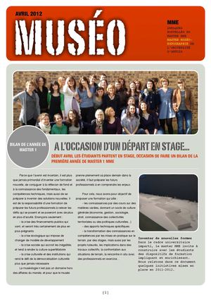 Journal de l'année 2012 du master Expographie Muséographie