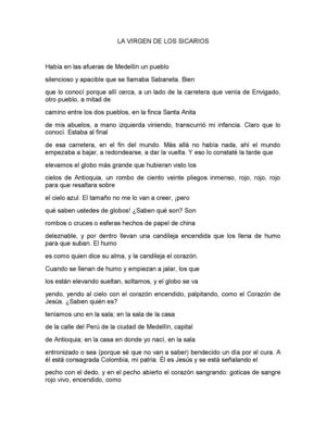 LA VIRGEN DE LOS SICARIOS