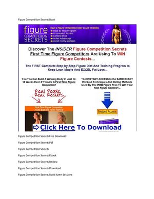 Figure Competition Secrets Book + Figure Competition Secrets Free Download