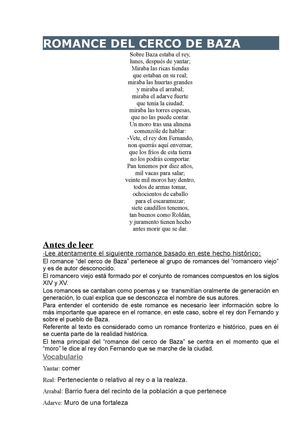 Romance cerco de Baza