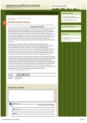 Endlich wieder lächeln