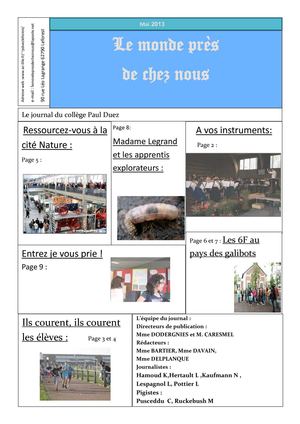 college paul duez leforest mai2013