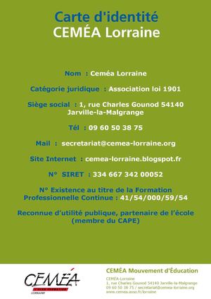 Carte ID Ceméa Lorraine