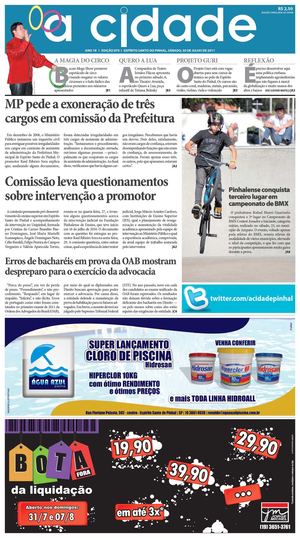 Jornal A Cidade - Edição 870 de 30/7/2011