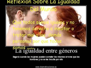 Reflexión Sobre La Igualdad Del Mundo