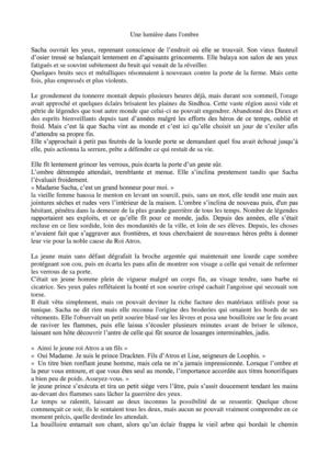 "Une lumière dans l'ombre" d'Anne Muller