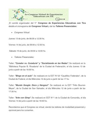 Gacetilla de prensa N°2 - TICER 2013