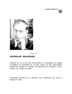 Este Bronisław Malinowski