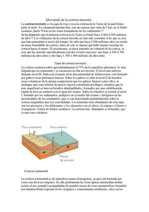 moviento de la corteza terrestev