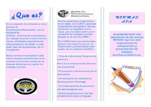 Folleto Normas Apa 
