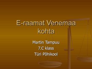 E-raamat Venemaa kohta