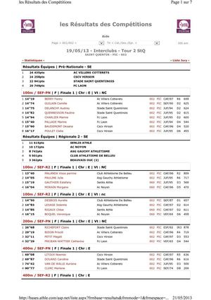 2eme tour interclub 190513