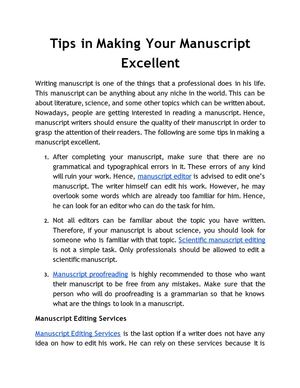 3.	Manuscript proofreading