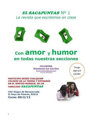 EL SACAPUNTAS Nº 1