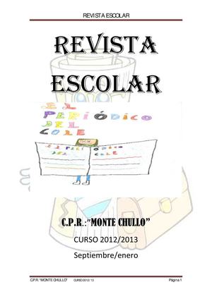 REVISTA ESCOLAR DE CPR MONTE CHULLO