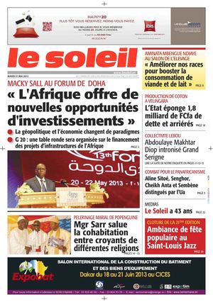 Edition du 21 Mai 2013