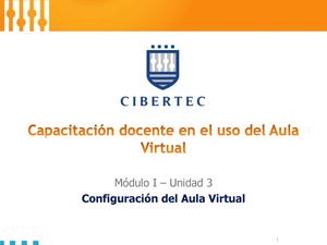 Configuración del Aula Virtual