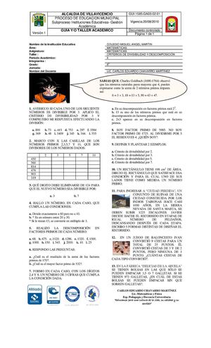 SEGUNDO TALLER_LIC. CARLOS EDUARDO CHAVARRO MARTÍNEZ