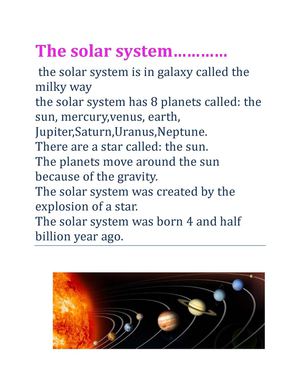 SOLAR SYSTEM SAMANTHA