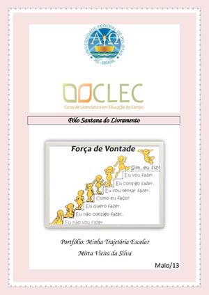 Portfólio:Minha Trajetória Escolar