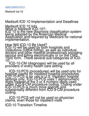 Medisoft Icd 10