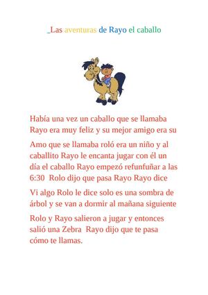 las aventuras de rayo el caballo