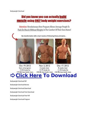 Bodyweight Overload Download + Bodyweight Overload Review