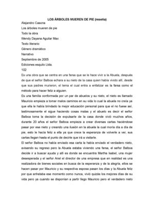 LOS ÁRBOLES MUEREN DE PIE