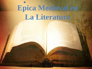 la poesía épica medieval 