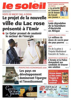 Edition du 22 Mai 2013
