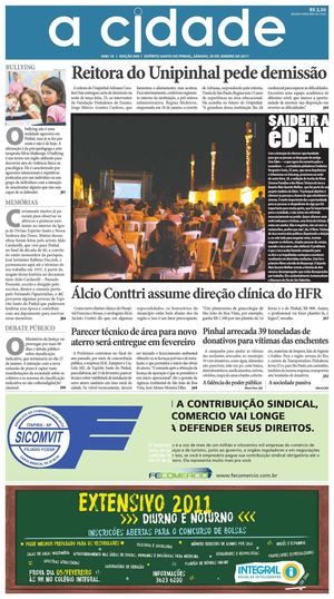 Jornal A Cidade - Edição 844 de 29/1/2011
