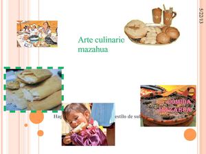 Arte culinario en la cultura mazahua
