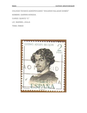 RIMAS DE ADOLFO BECQUER - DARWIN HEREDIA