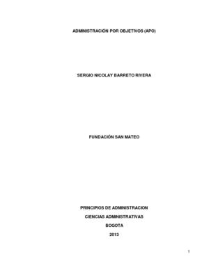 administracion por objetivos